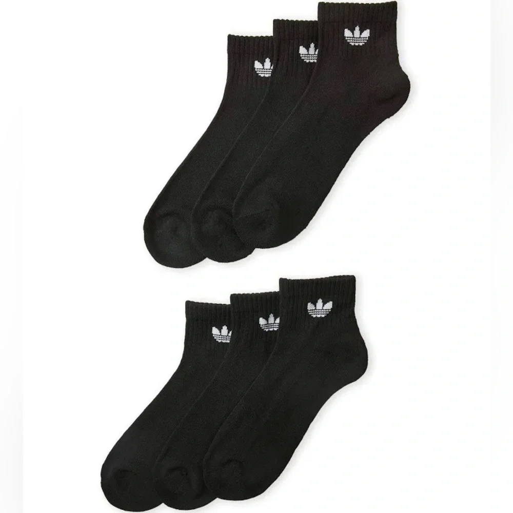 Adidas Originals sport Cushioned quarter crew Socks 6 pairs